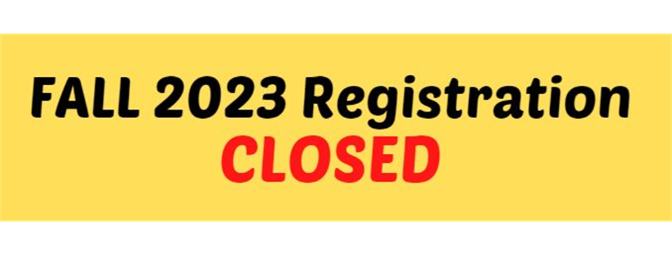REGISTRATION CLOSED!!!